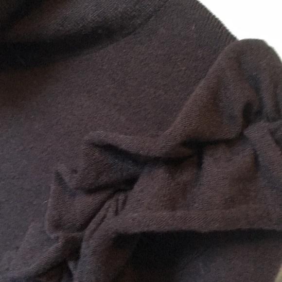 Navy Keepsake turtleneck sweater with ruffle - Picture 2 of 6